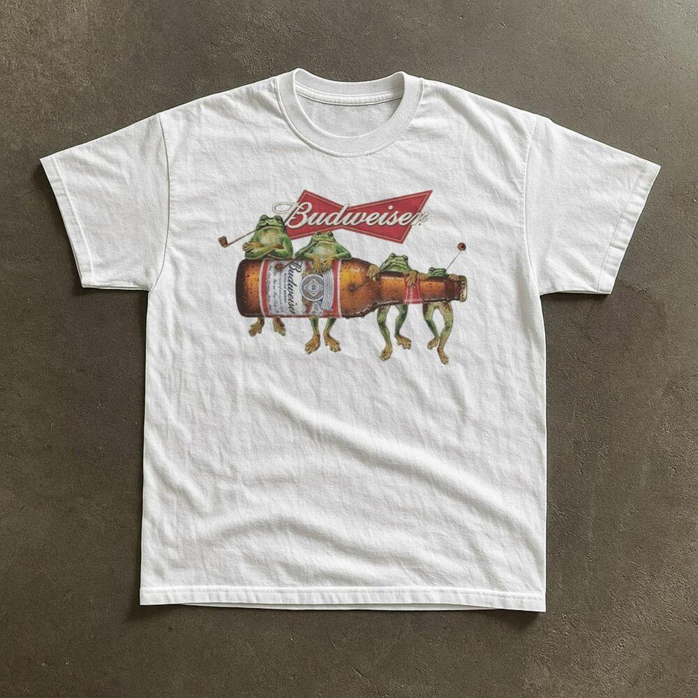 Gildan Budweiser Frogs Design T-Shirt